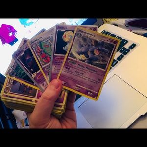 PsychicType Pokémon card stack!